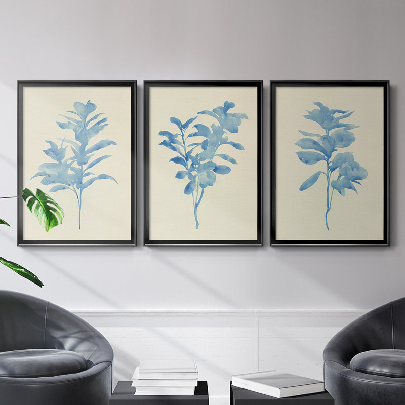 Toile encadrée de qualité supérieure Verditer Fig I - prête à être accrochée, H 36,5 po x l 53 po x P 2,5 po, Cadre noir