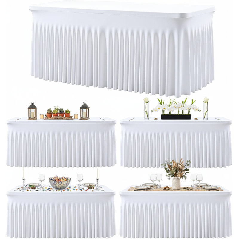 Nappe blanche en Spandex
