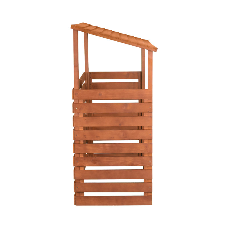 Duque 69'' W x 29'' D Solid Wood Log Store