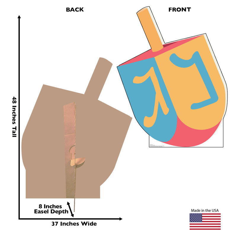 Accroche en carton dreidel