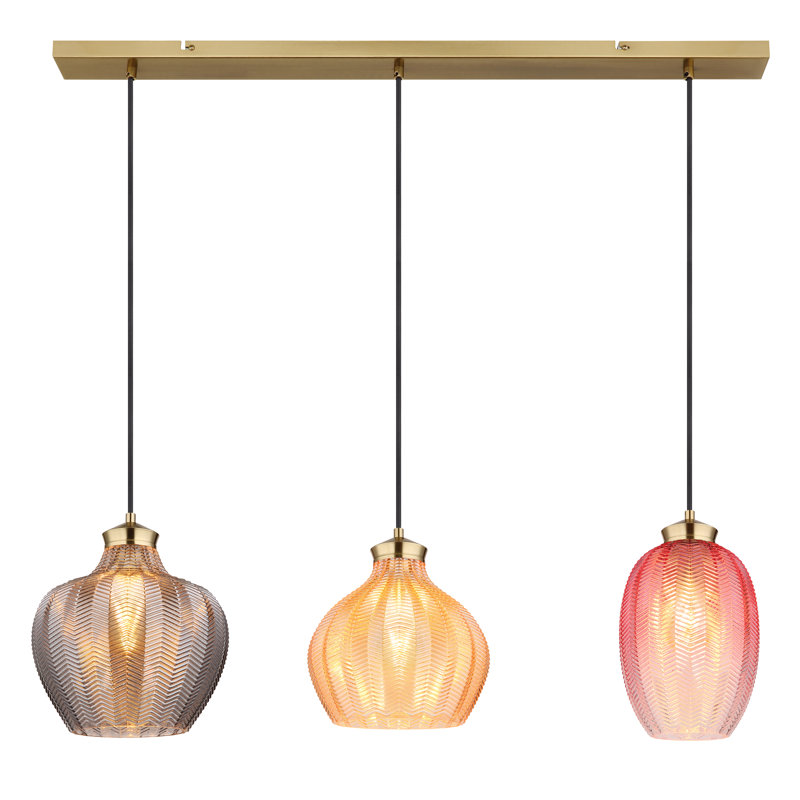 Daviid 3 - Light Gold Pendant