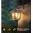 2 Pack Solar Wall Lanterns With Replaceable Bulb, Outdoor Hanging Solar Lights With 4 Solar Panels, Dusk To Dawn Led Outdoor Wall Sconce, Anti-Rust Waterproof Wall Lanterns With Hooks-612739827