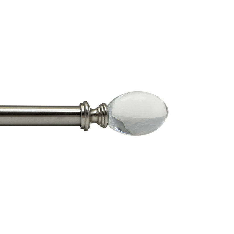 Tringle à rideaux simple réglable Verabelle, 72" - 144"