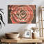Harnek rose rouge sur bois-107683330