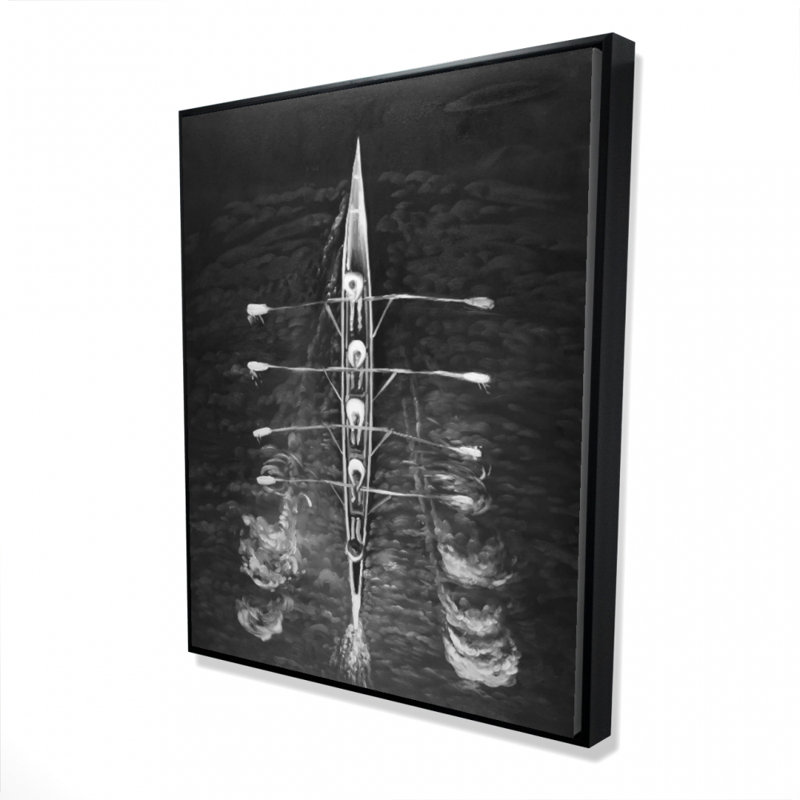 Rowing Boat Print On Canvas, H 60 po x l 48 po