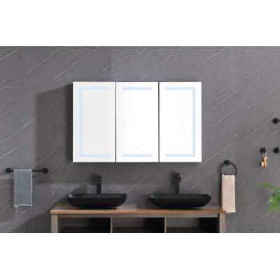 Armoire à pharmacie à DEL avec lumières et miroir