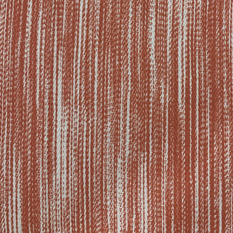 Coussin de douche à rayures en coton, Rouge, beige, 20 po x 36 po
