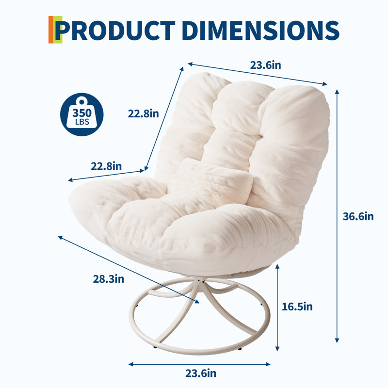 Upholstered Swivel Accent Chair