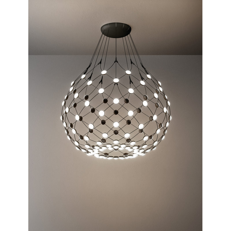 Mesh 1 - Light Unique Global LED Chandelier, 227.4" H x 39.4" W x 39.4" D