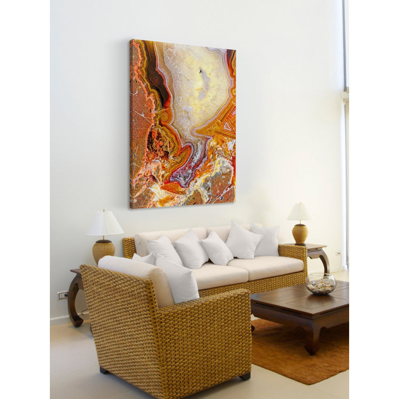 « ammolite », reproduction d’art sur toile tendue, H 30 po x l 20 po x P 1,5 po