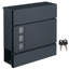 Roumen Metal Wall Mounted Post Box-603540371