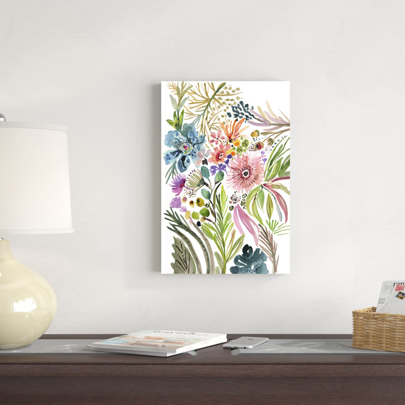Fleurs heureuses I, H 18 po x l 12 po