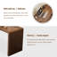 Bureaux en bois massif en L noyer-107434622