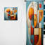 Cubism Geometric Form II - Rideau cubisme - Rideau abstrait obscurcissant - 1 panneau-107566116