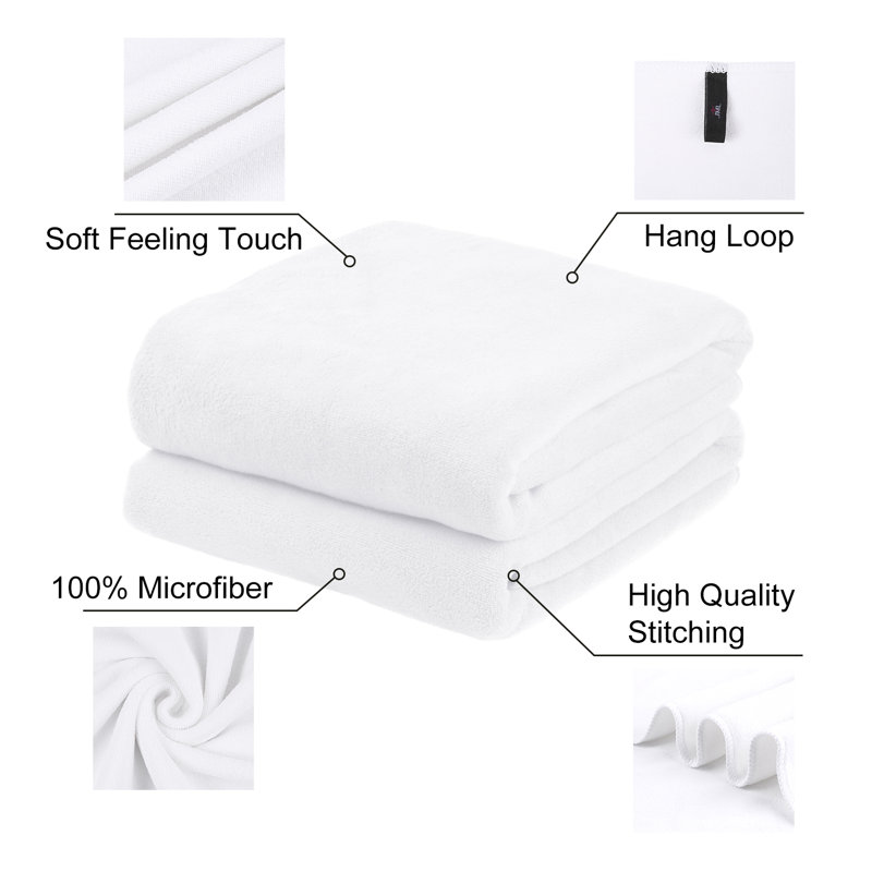 Drap de bain Moyer, Blanc