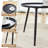 2 - Person Outdoor Seating Group with Rattan Swivel Chairs and Round Coffee Table