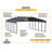 Galvanized Steel Carport, 20X20X9-90469334