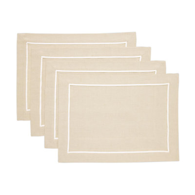 100% Pure Linen Placemats -Kensington