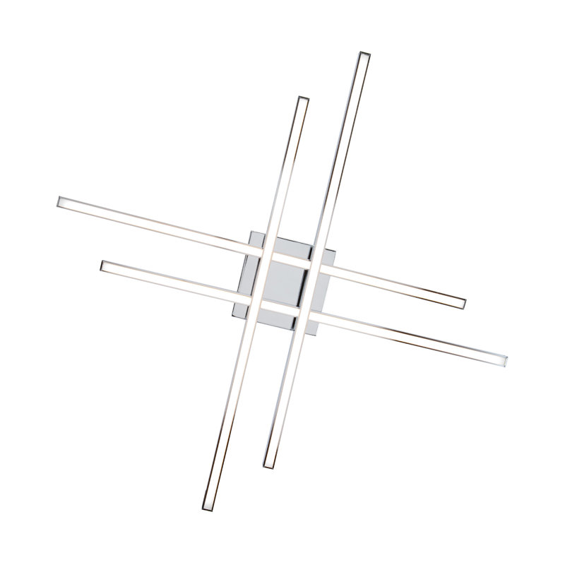 Rendon 1 - Light LED Flush Mount, Chrome, 32"