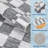 Checkered Rug for Living Room Washable Bedroom Rugs Non Slip Back Modern Classic Area Rug for Kids Boys Bedroom Home Decor Carpet for Dining Room Office-434211343-434211339