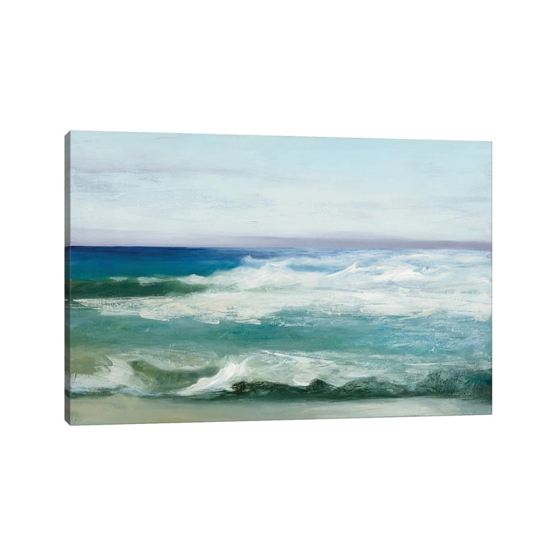 Azure Ocean by Julia Purinton - Wrapped Canvas Print, 20.32 cm H x 30.48 cm W
