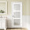 Porte standard en verre manufacturé à 3 panneaux de verre givré