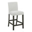 Ensemble de table de comptoir en bois 6 pièces Wyncote avec 4 chaises et banc, gris pierre