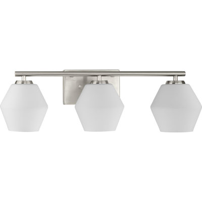 Athyna 3 Light Frosted Dimmable Vanity Light