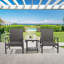  Table d'appoint de patio en osier