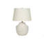 Lighting, 20 po, lampe de table, béton crème, abat-jour ivoire / crème, moderne-129385713-129385715