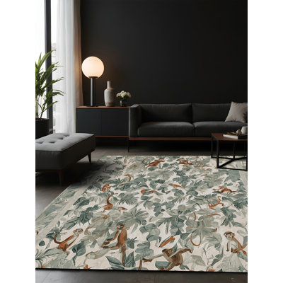 Tapis brun soyeux et moelleux