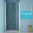 32"W X 72"H Fold Frameless Shower Door With Tempered Glass-111604165