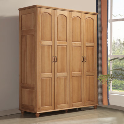 American-style Simple All-solid Wood Wardrobe
