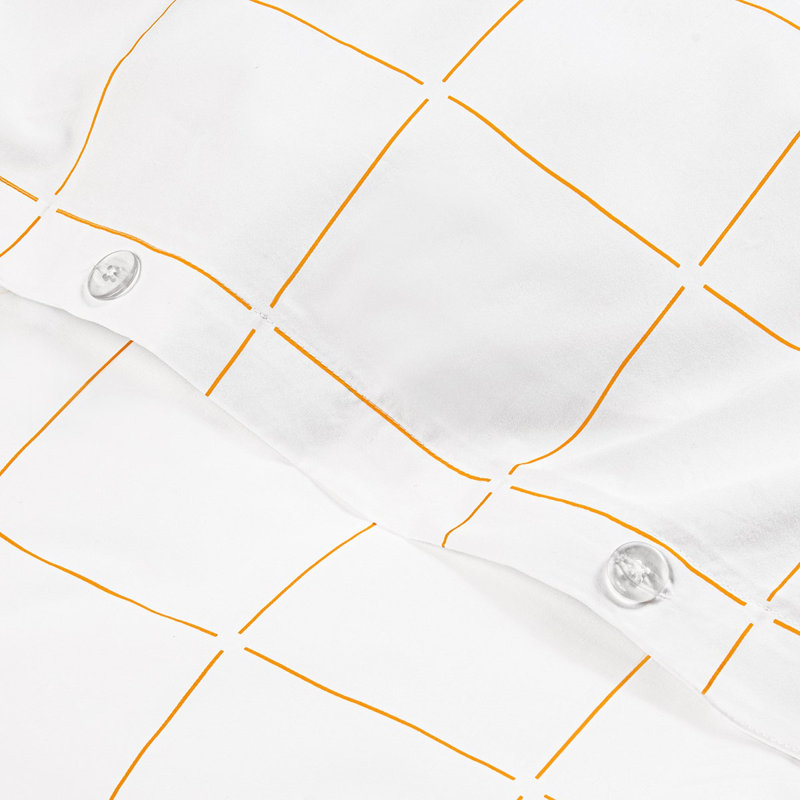 Duvet Cover Set, Tangerine, Twin XL Duvet Cover + 2 Standard Pillowcases