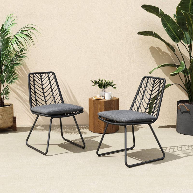 Ensemble de 2 chaises d'extérieur Farmhouse