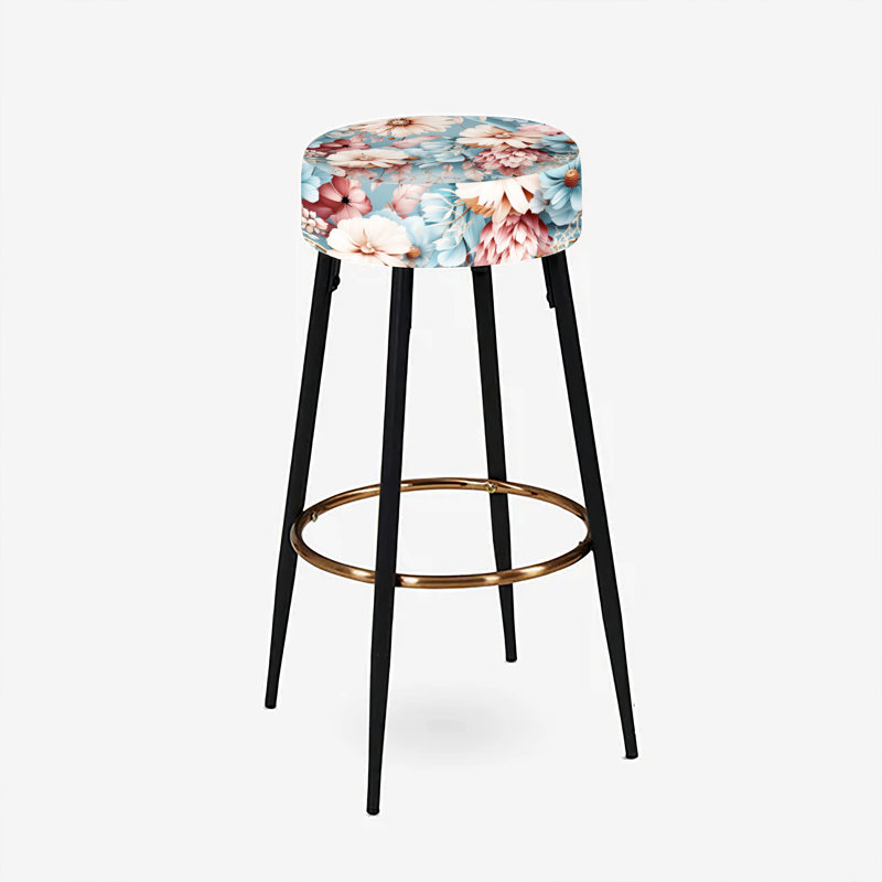 Ensemble de 2 tabourets de bar roses et bleus Dreamcatchers