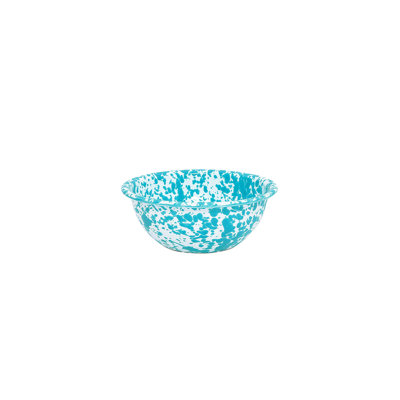 Crow Canyon Enamelware Splatter Cereal Bowls, Yellow