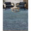 Tapis bleu / noir de haute qualité noué à la main-69928222