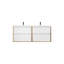 Ensemble de meuble-lavabo double mural 59 po Seavy-1833138597