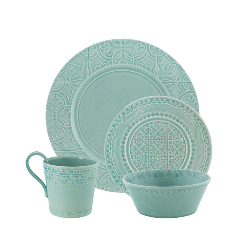 Rua Nova 11.33" Dinner Plate, Morning Blue