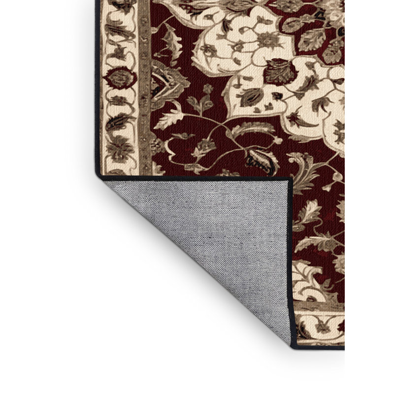 Tapis brun lavable à la machine, Carré 3 pi