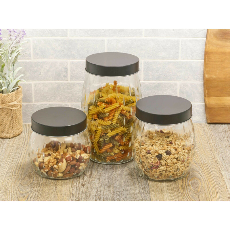 Glass Jar - Set of 3