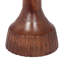 Table d'appoint de patio avec tablette, brun