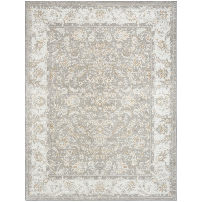 Leuchte 4' x 6' Ivory Vintage Indoor Rug, Rectangle 4' x 6'