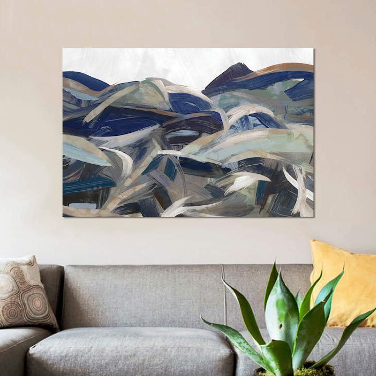 «Gesture Land II» par PI Galerie - Wrappe, reproduction d'art sur toile, H 12 po x l 18 po x P 1,5 po, Toile tendue