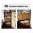 Modern Minimalist Old Elm Wood Five-Drawer Storage Floor-Standing Bookcase
