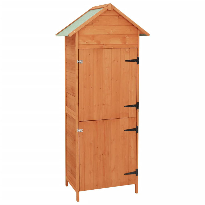 Russo 1.39 ft. W x 2.1 ft. D Solid Wood Vertical Tool Shed