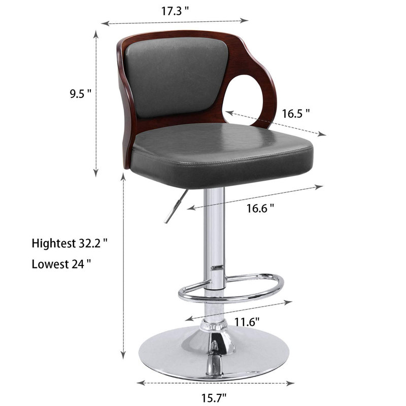 Tabouret Albinus, Gris, 1