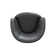 Azurdee Grain 100% Genuine Italian Leather Swivel Barrel Chair