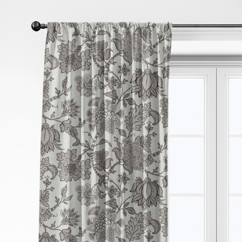 Bronte Cotton Simple Top Pocket Drapery Panel Set of 2, 50" W x 168" L, Ivory